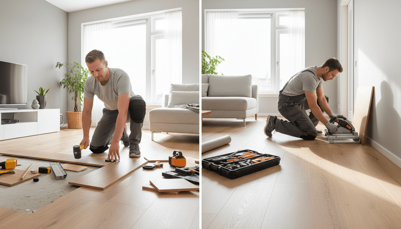 PVC vloeren leggen: zelf doen of laten plaatsen?