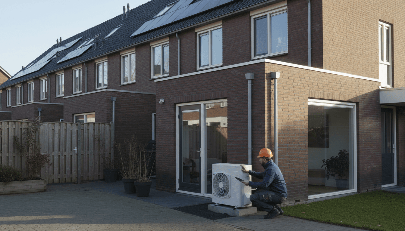 Warmtepomp vergelijken: welke past bij een rijtjeshuis in 2026?